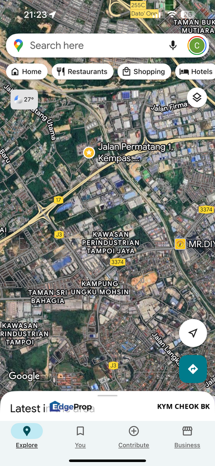 14acres industrial land at Tampoi for sale, Johor, Johor Bahru