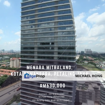 Menara Mitraland, Kota Damansara, Petaling Jaya, Selangor - Fully Furnished Office Space For Sale, Selangor, Petaling Jaya