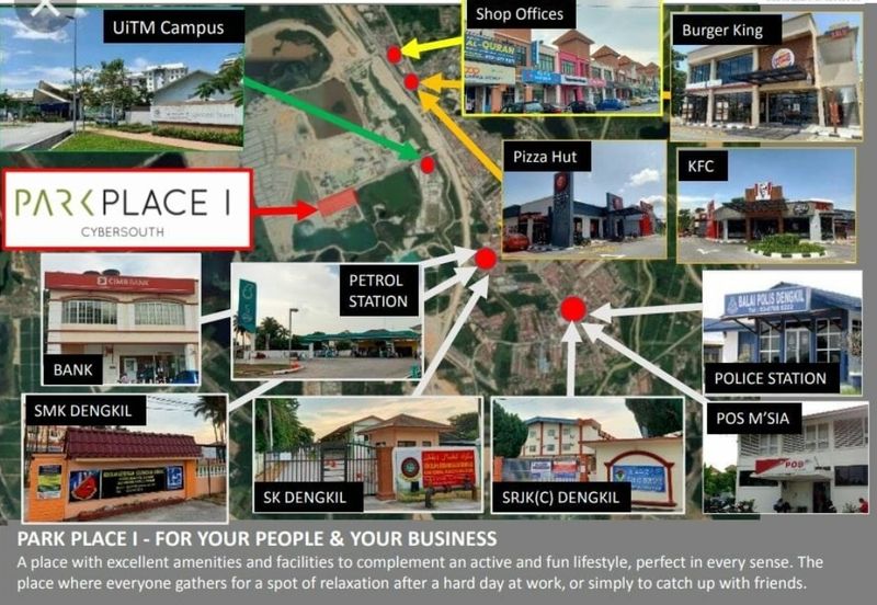 Parkplace cybersouth 2 Storey shop for sale 