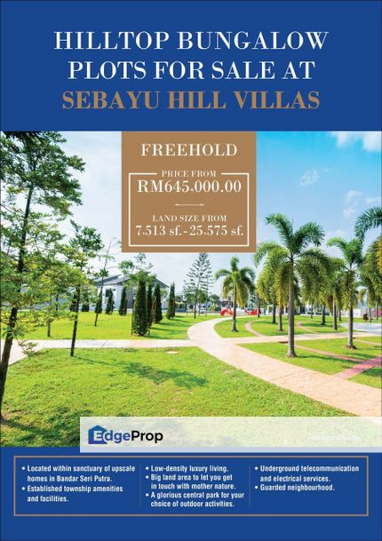 HILLTOP PRIME AREA LAND BUNGALOW LAND PLOTS FREEHOLD BANDAR SERI PUTERA BANGI SOUTH, Selangor, Bangi