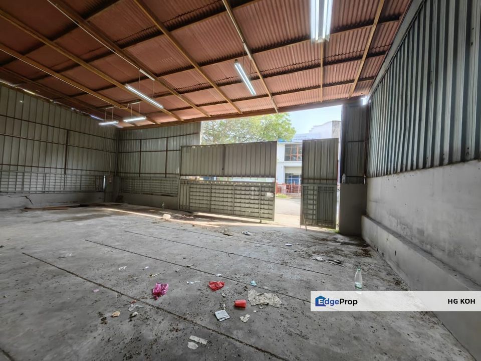 1 1/2 storey semi detached factory Taman Perindustrian Merdeka, Batu Berendam, Melaka, Batu Berendam