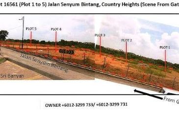 Bungalow Land For Sale (Gate B) @ Country Height, Kajang