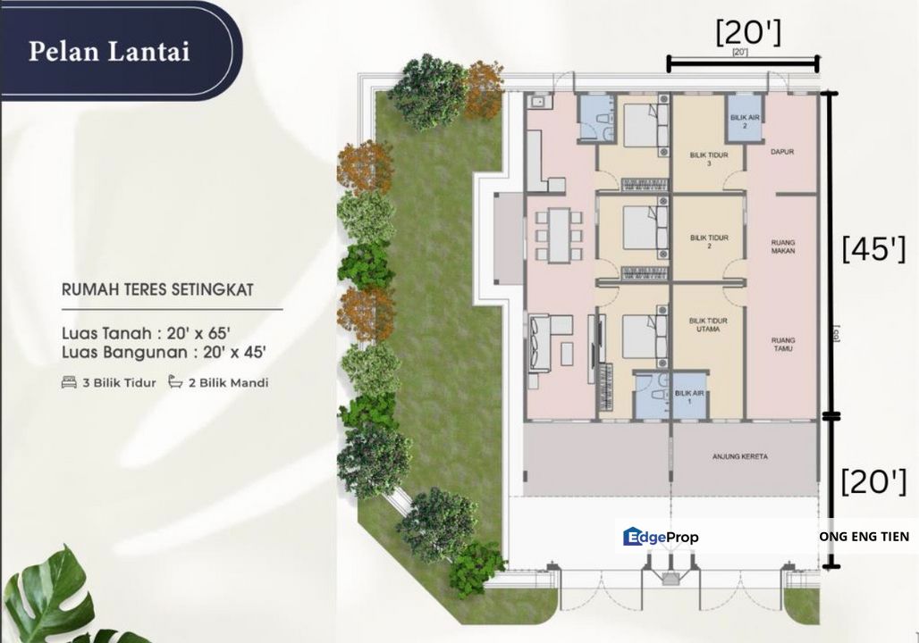 霹雳 Kalumpang Selangor 附近 · 实惠单层排屋 · 全额贷款＋Cashback, Selangor, Kerling