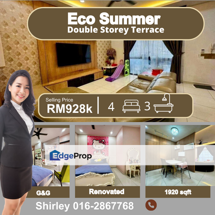 Eco Summer Double Storey Terrace, Johor, Johor Bahru