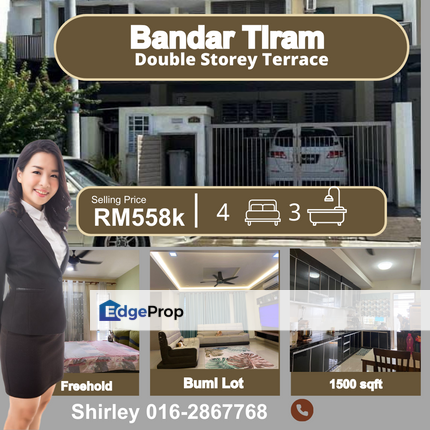 Bandar Tiram Ulu Tiram Double Storey Terrace , Johor, Ulu Tiram