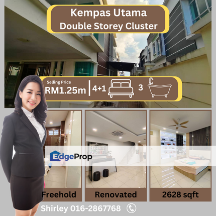 Kempas Utama Double Storey Cluster, Johor, Johor Bahru