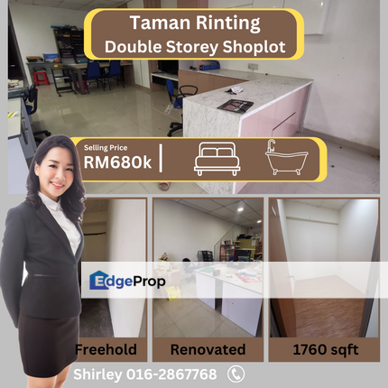 Taman Rinting Double Storey Shoplot, Johor, Masai