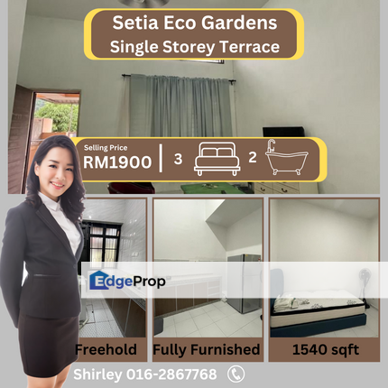 Setia Eco Garden Single Storey Terrace ⁠Unblock View, Johor, Gelang Patah