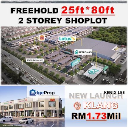 New Launch Freehold 25'x80' Shoplot @ Klang, Selangor, Klang