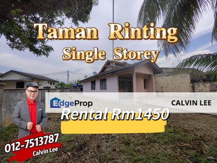 Single Storey Taman Rinting Masai Pasir Gudang For Rent, Johor, Masai