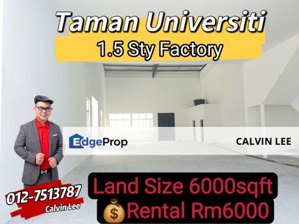 Taman Universiti 1.5 Storey Factory , Johor, Skudai