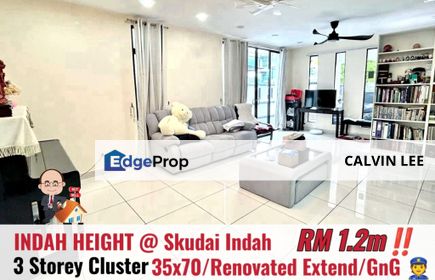 Indah Height 2 / Taman Skudai Indah / 3 Storey Cluster, Johor, Skudai