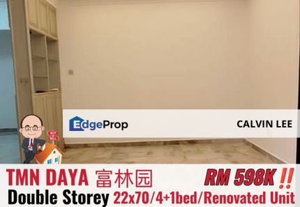 Taman Daya / Jalan Pinang / Double Storey Terrace, Johor, Johor Bahru
