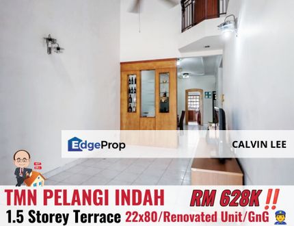 Taman Pelangi Indah / Jalan Pesona / 1.5 Storey Terrace, Johor, Ulu Tiram