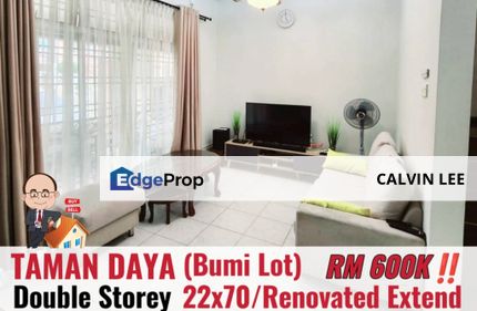 Taman Daya / Jalan Nibong / Double Storey Terrace, Johor, Johor Bahru