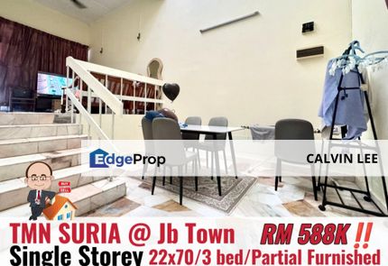 Taman Suria / Jalan Murni / Single Storey Terrace, Johor, Johor Bahru