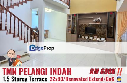 Taman Pelangi Indah / Jalan Pesona / 1.5 Storey Terrace , Johor, Ulu Tiram