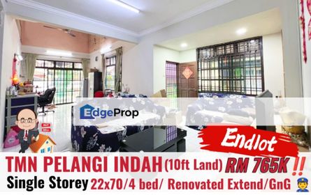 Taman Pelangi Indah / Ulu Tiram / Single Storey / Endlot , Johor, Ulu Tiram