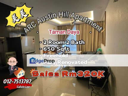 Fully Renovated ARC Apartment For Sale, Johor, Johor Bahru