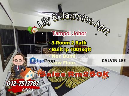 Lily & Jasmine Low Floor Apartment For Sale, Johor, Tampoi