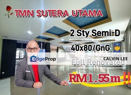 2 Storey Sutera Utama Semi-D For Sale, Johor, Skudai