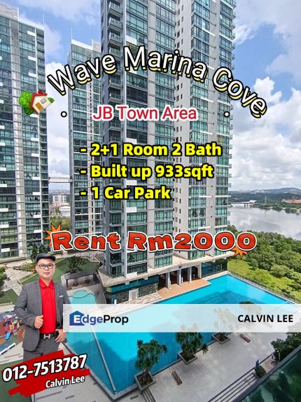 2 Room JB Town Area Service Apartment For Rent, Johor, Johor Bahru
