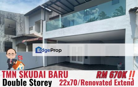 Taman Skudai Baru / Jalan Hang Kasturi / Double Storey Terrace , Johor, Skudai
