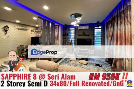 Sapphire 8 / Bandar Seri Alam / Double Storey Semi D , Johor, Masai