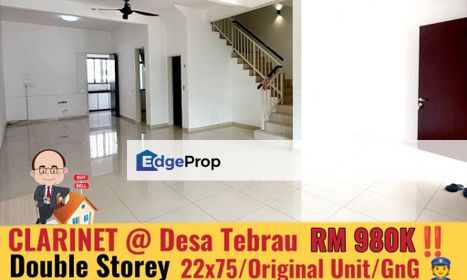 Taman Desa Tebrau / Clarinet / Double Storey Terrace , Johor, Johor Bahru