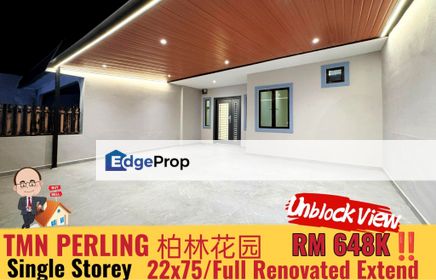 Taman Perling /  Jalan Persisiran /  Single Storey Terrace, Johor, Johor Bahru