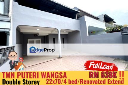 Taman Puteri Wangsa / Jalan Badik / Double Storey Terrace , Johor, Ulu Tiram