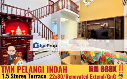 Taman Pelangi Indah / Jalan Pesona / 1.5 Storey Terrace , Johor, Ulu Tiram