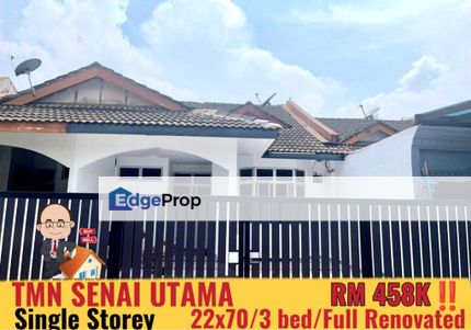 Taman Senai Utama / Senai / Single Storey Terrace , Johor, Senai