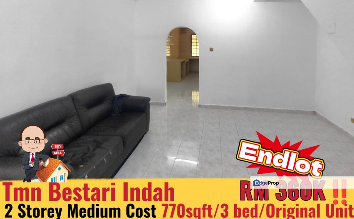 Taman Bestari Indah / Ulu Tiram / Double Storey Medium Cost / Endlot , Johor, Johor Bahru