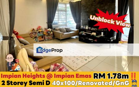 Taman Impian Emas / Impian Height / Double Storey Semi D , Johor, Skudai