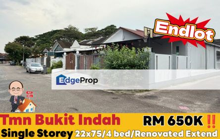Taman Bukit Indah / Single Storey Terrace / Endlot , Johor, Johor Bahru
