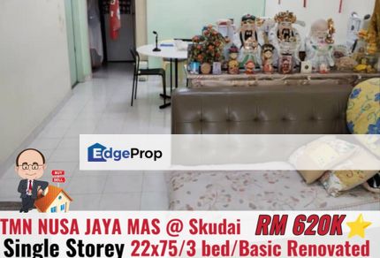 Taman Nusa Jaya Mas / Skudai / Single Storey Terrace , Johor, Skudai