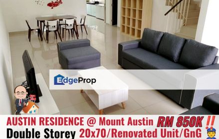 Taman Mount Austin / Jalan Mutiara Emas / Double Storey Terrace , Johor, Johor Bahru