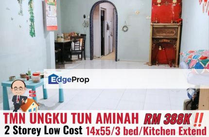 Taman Ungku Tun Aminah / Jalan Hang Tuah / Double Storey Low Cost , Johor, Skudai