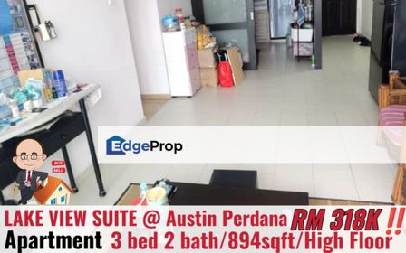 Lake View Suite / Austin Perdana / Apartment , Johor, Johor Bahru