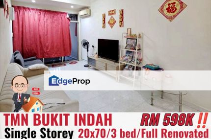 Taman Bukit Indah / Jalan Indah / Single Storey Terrace , Johor, Johor Bahru