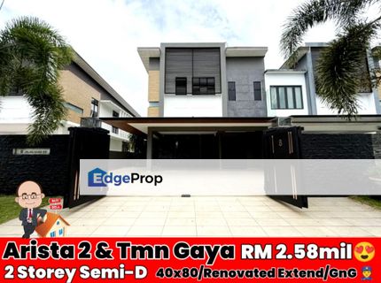 Arista 2 / Taman Gaya / Jalan Sasa / Double Storey Semi D , Johor, Ulu Tiram