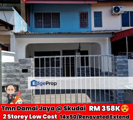 Taman Damai Jaya / Skudai / Double Storey Low Cost , Johor, Skudai