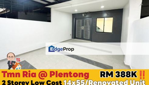 Taman Ria / Jalan Rotan Sega / 2 Storey Low Cost , Johor, Plentong