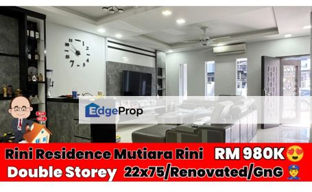 Rini Residence / Taman Mutiara Rini / Double Storey Terrace , Johor, Skudai