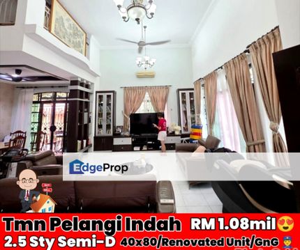 Taman Pelangi Indah / Jalan Pesona / 2.5 Storey Semi D , Johor, Ulu Tiram