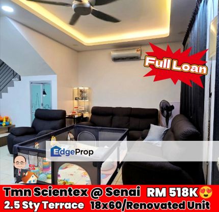 Taman Scientex / Jalan Scientex Jaya / Senai / 2.5 Storey Terrace , Johor, Senai