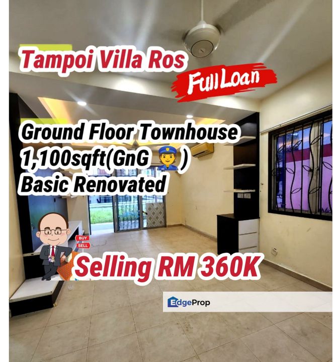 Ros Villa / Taman Tampoi Indah / Townhouse , Johor, Tampoi