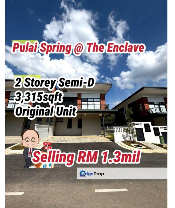 Pulai Spring / The Enclave / Double Storey Semi D , Johor, Kangkar Pulai