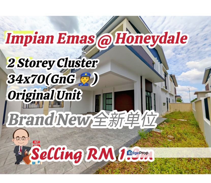 Taman Impian Emas / Honeydale Residence / Double Storey Cluster , Johor, Johor Bahru